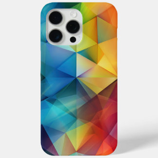 Driehoeken in regenboogkleuren iPhone 15 pro max hoesje