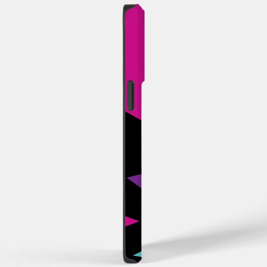 Driehoeken in roze, Paarse, blauw en zwart Case-Mate iPhone Case (Achterkant / Rechts)