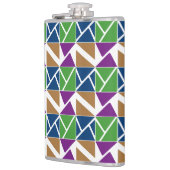 Driehoeken in verschillende hoeken Grafisch ontwer Heupfles (Links)