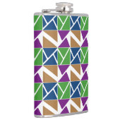 Driehoeken in verschillende hoeken Grafisch ontwer Heupfles (Rechts)