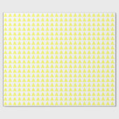 Driehoeken - Licht Geel op Wit Cadeaupapier (Vlak)