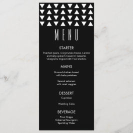 Driehoeken Modern Wedding Menu