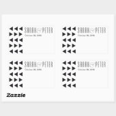 Driehoeken moderne gepersonaliseerde stickers (Vel)