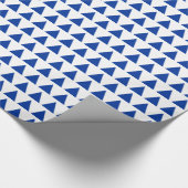 Driehoeken - Navy Blue op White Cadeaupapier (Hoek)