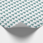 Driehoeken - Ocean Green op White Cadeaupapier (Hoek)