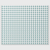 Driehoeken - Ocean Green op White Cadeaupapier (Vlak)
