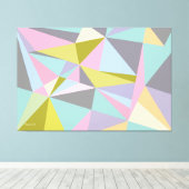 Driehoeken op mijn achterhaalde canvas afdrukken (Insitu (Houten vloer))