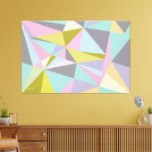 Driehoeken op mijn achterhaalde canvas afdrukken (Insitu (Woonkamer))
