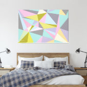 Driehoeken op mijn achterhaalde canvas afdrukken (Insitu (Slaapkamer))