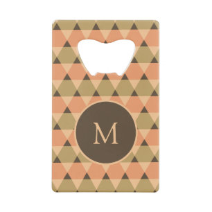 Driehoeken Patroon Creditkaart Flessenopener