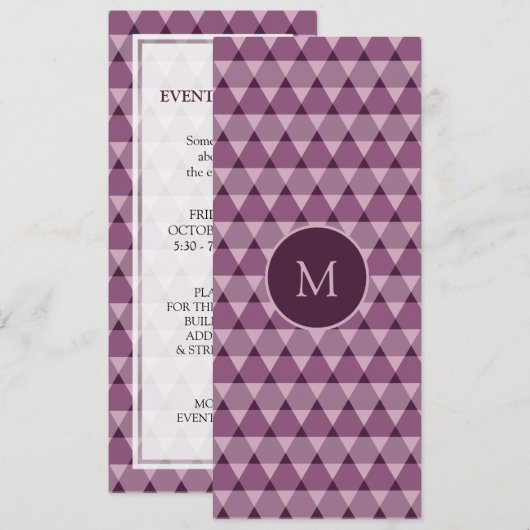 Driehoeken Patroon Kaart (Voorkant / Achterkant)