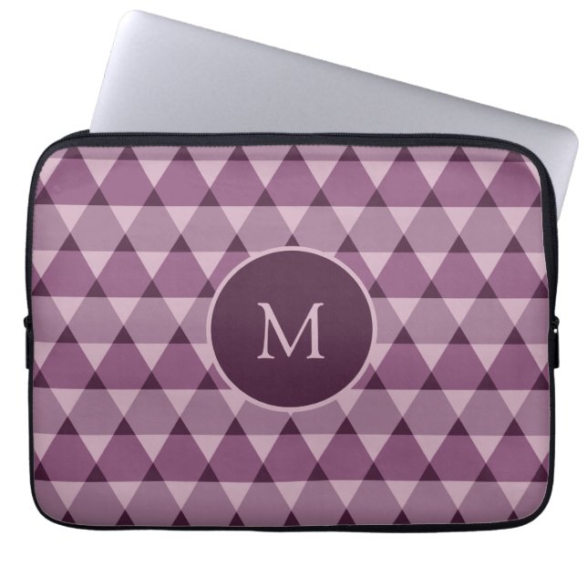 Driehoeken Patroon Laptop Sleeve (Voorkant)