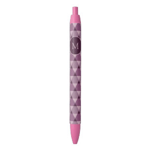Driehoeken Patroon Rode Inkt Pen