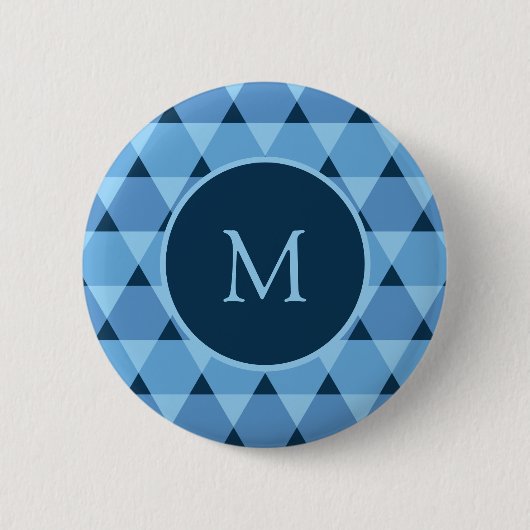 Driehoeken Patroon Ronde Button 5,7 Cm (Voorkant)