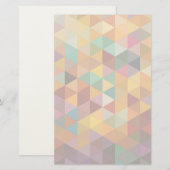  driehoeken Patroonachtergrond. Briefpapier (Voorkant / Achterkant)