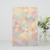  driehoeken Patroonachtergrond. Briefpapier (Staand voorkant)