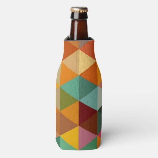  driehoeken Patroonachtergrond. Flesjeskoeler (Fles Voorkant)