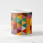 driehoeken Patroonachtergrond. Grote Koffiekop (Voorkant)