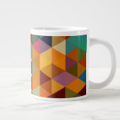 driehoeken Patroonachtergrond. Grote Koffiekop (Rechts)