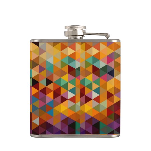 driehoeken Patroonachtergrond. Heupfles (Achterkant)