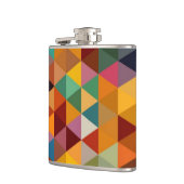 driehoeken Patroonachtergrond. Heupfles (Links)