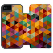  driehoeken Patroonachtergrond. Incipio iPhone Portemonnee Hoesje (Agenda Open)