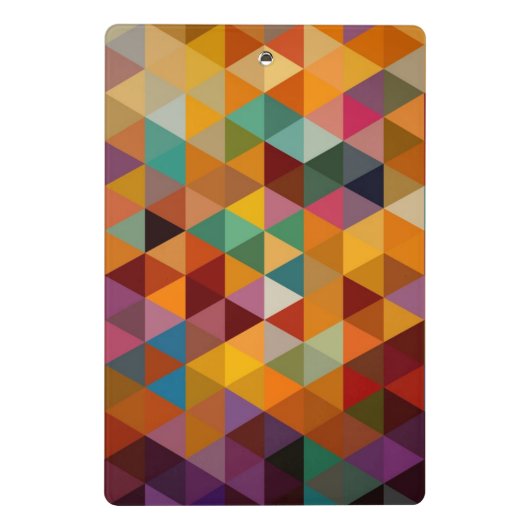  driehoeken Patroonachtergrond. Mini Klembord (Achterkant)