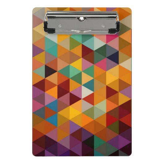  driehoeken Patroonachtergrond. Mini Klembord (Voorkant)