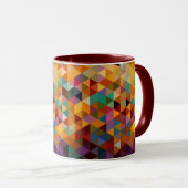 driehoeken Patroonachtergrond. Mok (Voorkant rechts)