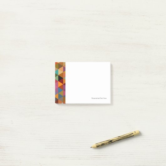 driehoeken Patroonachtergrond. Post-it® Notes (Op bureau)