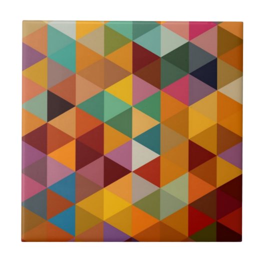  driehoeken Patroonachtergrond. Tegeltje (Voorkant)