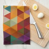 driehoeken Patroonachtergrond. Theedoek (Quarter Fold)