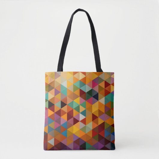  driehoeken Patroonachtergrond. Tote Bag (Voorkant)