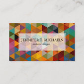  driehoeken Patroonachtergrond. Visitekaartje (Voorkant)