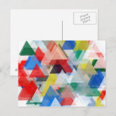 driehoeken patroonillustratie briefkaart (Voorkant / Achterkant)