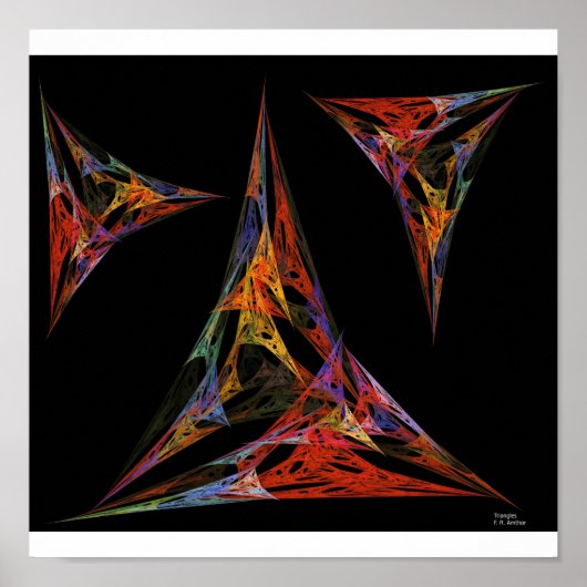 driehoeken poster (Voorkant)