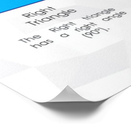 Driehoeken - Poster Wiskunde (Hoek)