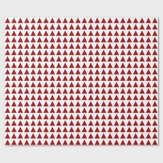 Driehoeken - Ruby op White Cadeaupapier (Vlak)