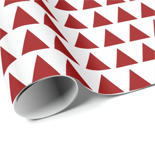 Driehoeken - Ruby op White Cadeaupapier (Rol Hoek)