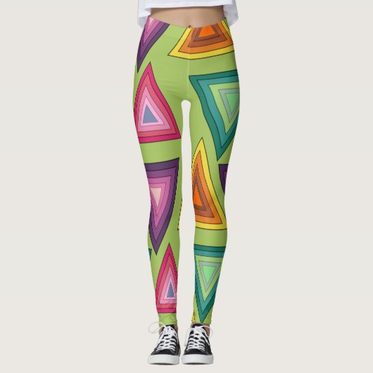 Driehoeken uit de jaren zeventig leggings (Voorkant)