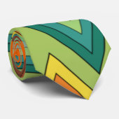 Driehoeken uit de jaren zeventig stropdas (Opgerold)