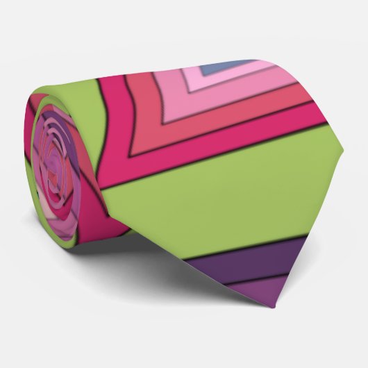 Driehoeken uit de jaren zeventig stropdas (Opgerold)