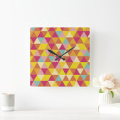 Driehoeken van de kleur van de veelhoek de Multi Vierkante Klok (Huis)