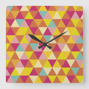 Driehoeken van de kleur van de veelhoek de Multi Vierkante Klok