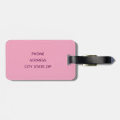 Driehoeken van de tropische ananasappelpatronen bagagelabel (Achterkant horizontaal)