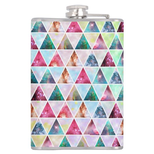 Driehoeken van geweldige Orion nebula-schitterende Heupfles (Achterkant)