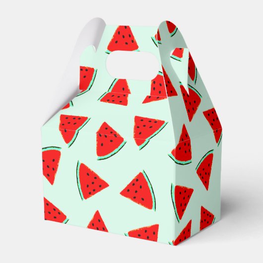 Driehoeken van het Watermelonpatroonpatroon Bedankdoosjes (Achterkant)