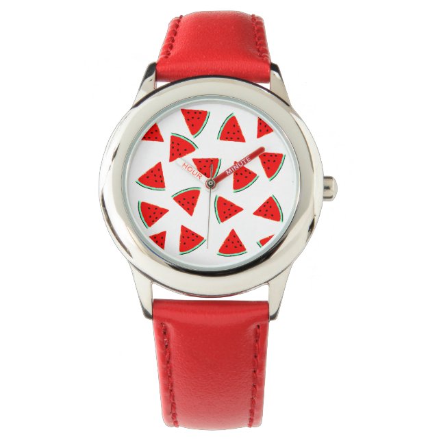 Driehoeken van het Watermelonpatroonpatroon Horloge (Voorkant)