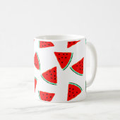 Driehoeken van het Watermelonpatroonpatroon Koffiemok (Voorkant rechts)