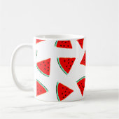 Driehoeken van het Watermelonpatroonpatroon Koffiemok (Links)